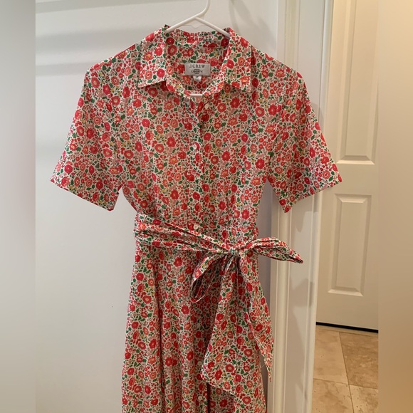 0P J. Crew x Liberty Danjo Belted Shirtdress - Picture 5 of 10